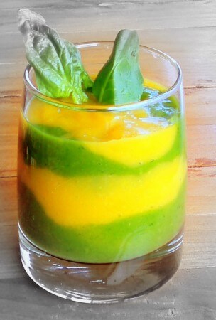 muz ve ıspanaklı içecek