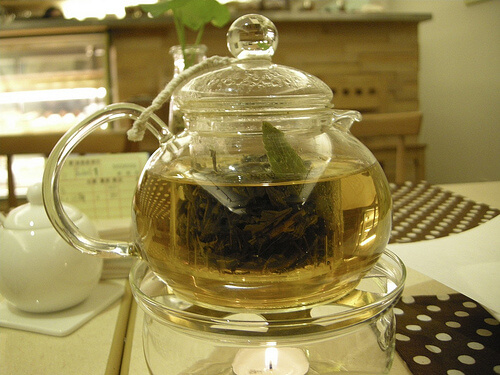 demlenmiş papatya çayı