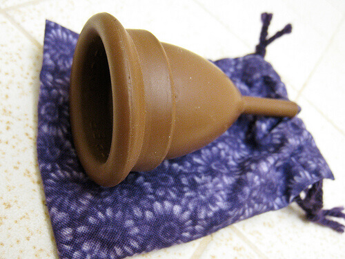 kahverengi menstrual kap