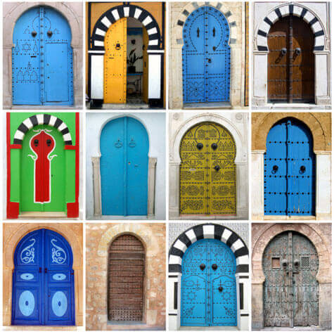 renkli kapılar