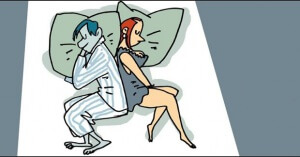 sırt sırta dokunarak uyumak