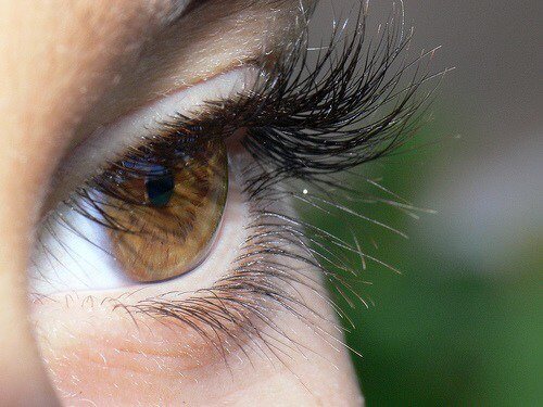 kalın ve hacimli kirpikler