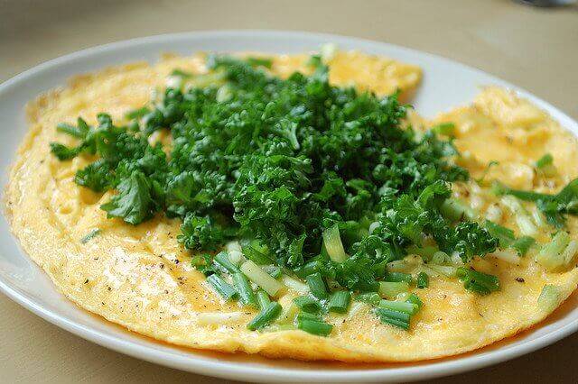maydonozlu omlet