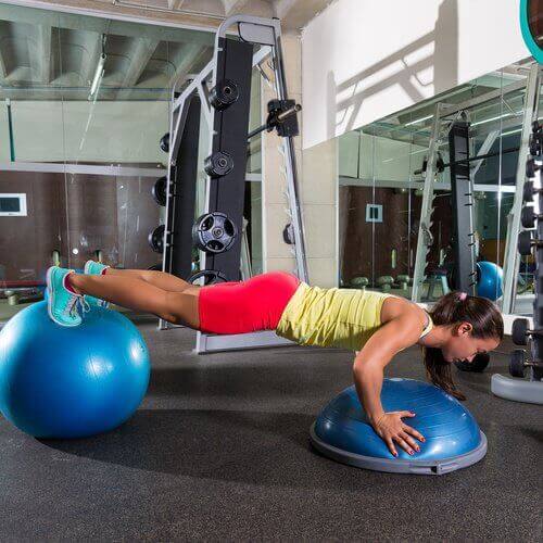pilates topu ile egzersiz