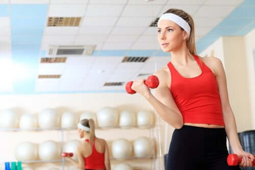 egzersiz yapan kadın