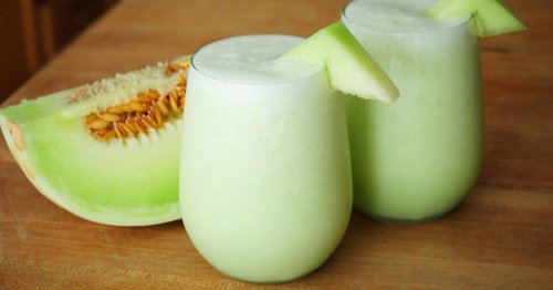 Yorgunluk için Kavun, Ispanak ve Üzümlü Smoothie