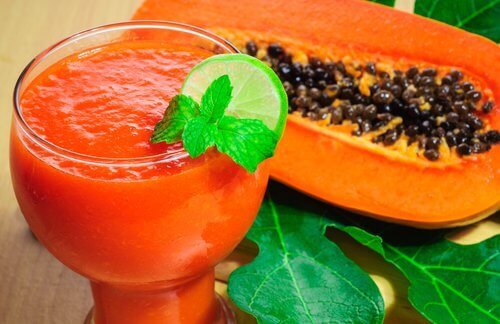 2-papaya smoothie