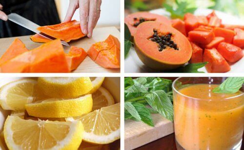 Mide Detoksu için Limon ve Papaya İçeceği