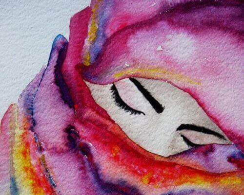 üzgün kadın resmi