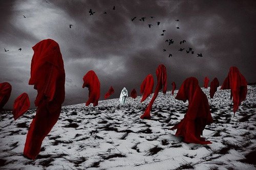 kırmızı çarşaflar karanlık