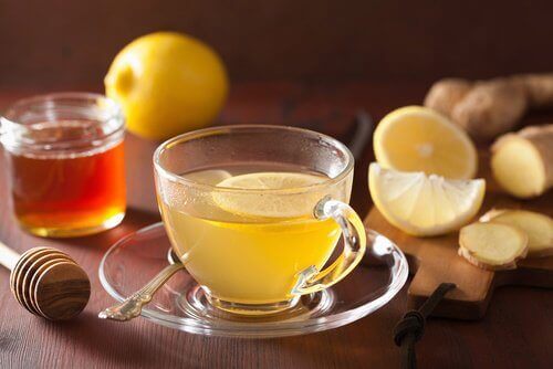 limonlu zencefilli çay