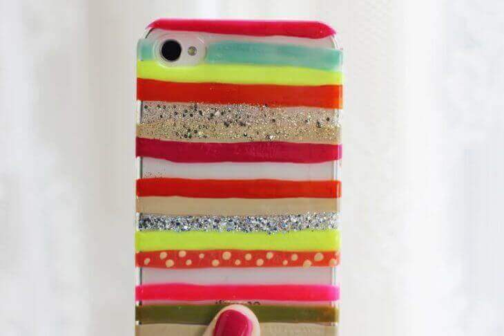 oje ile telefon süsleme