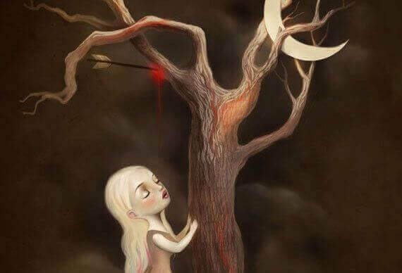 ağaç ve küçük kız