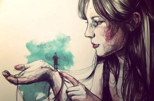 kadın ve küçük adam