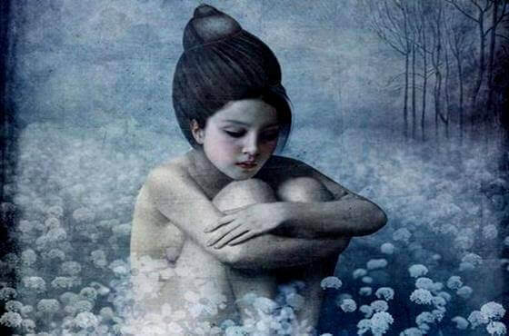 otlar arasında kadın