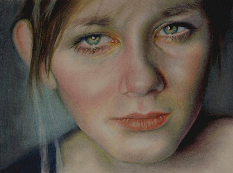 üzgün kadın resmi