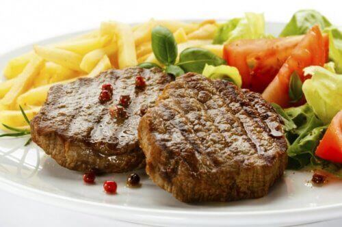 biftek ve patates kızartması