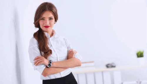 kendine güvenen kadın