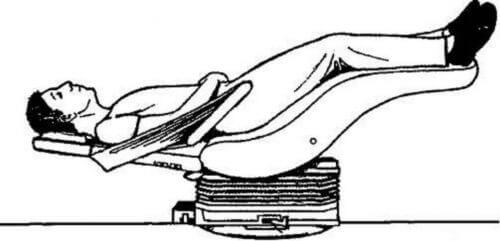 başı bacaklarından alçak duran adam