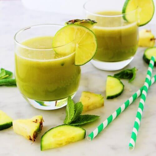 ananas havuç elmalı smoothie