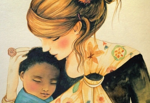 bebegi sallayan anne