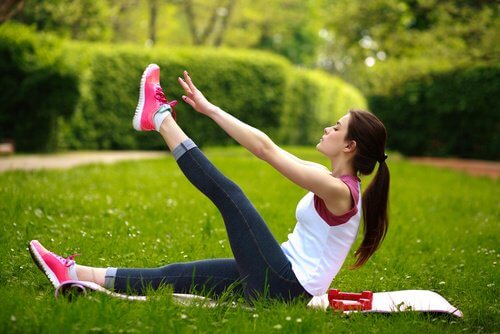Spor yapan kadın