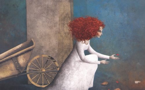 bisikleti önünde oturan kadın