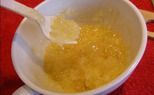jöle ve ananas suyu maskesi