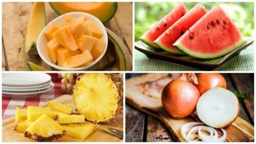 ananas kavun karpuz soğan