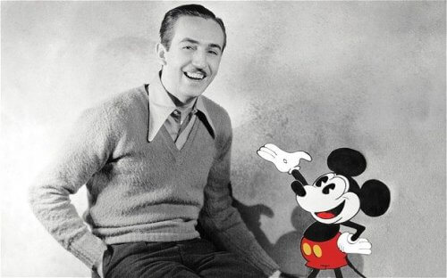 başarılı insan Walt Disney gülümsüyor