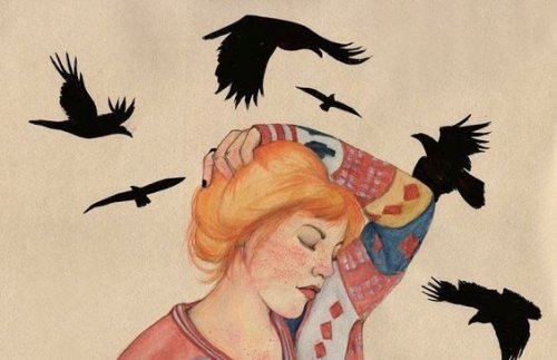 duygusal refahınız kadın ve kuşlar