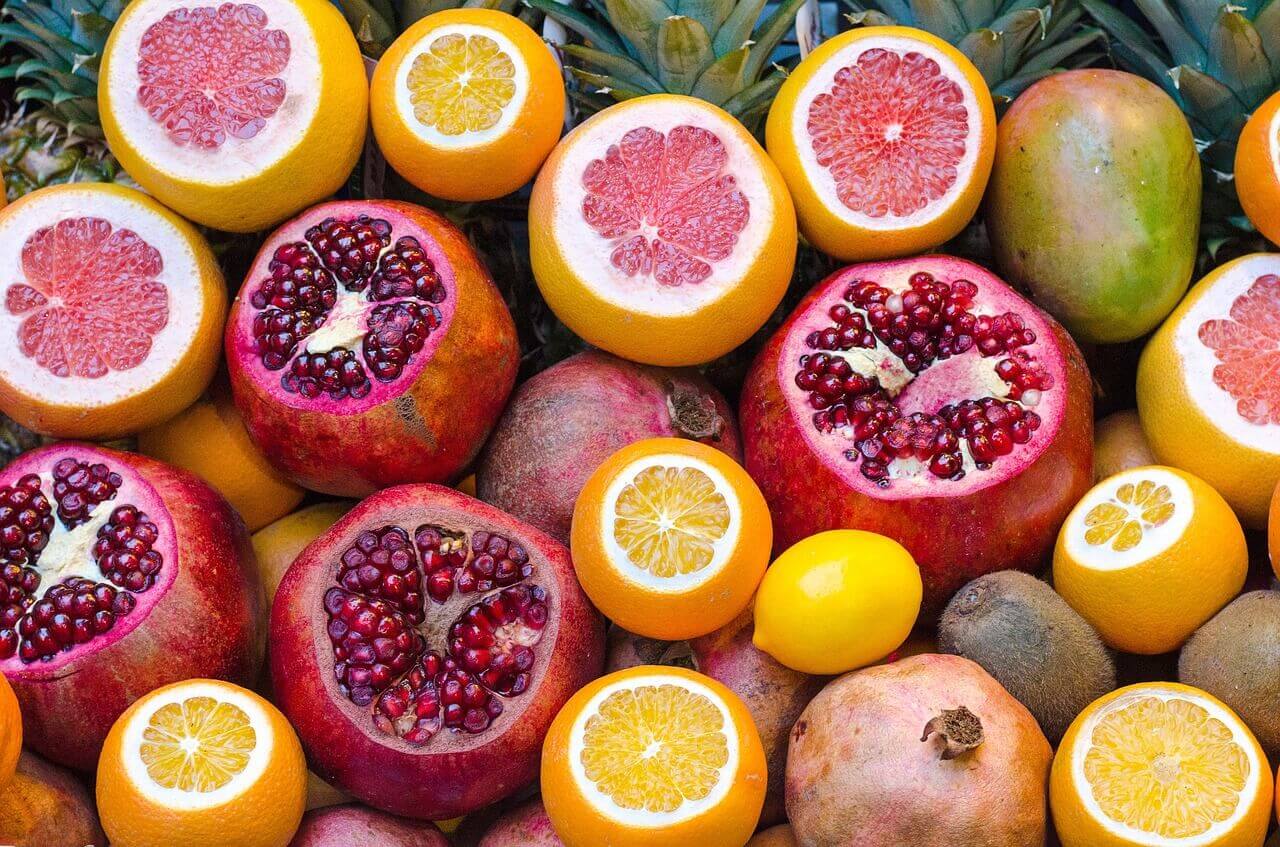 portakal nar ve limon