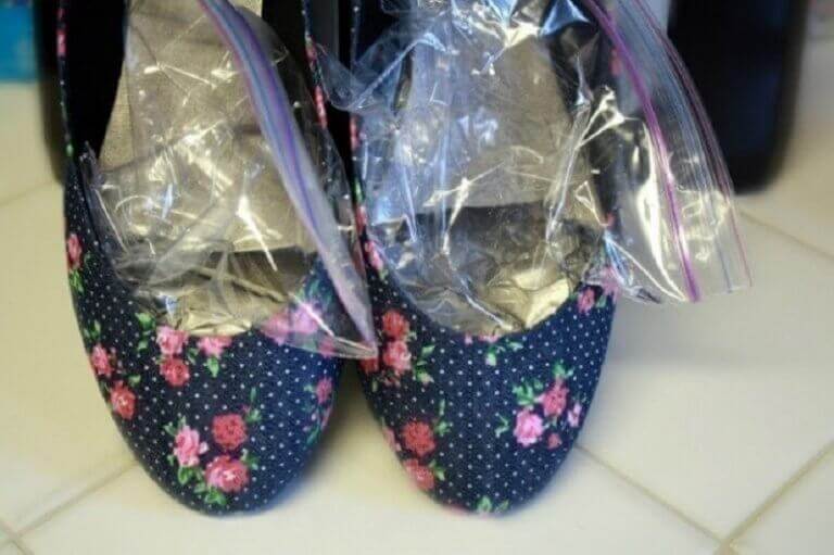 ayakkabının icine buz koymak