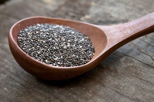 bir kaşık chia tohumu