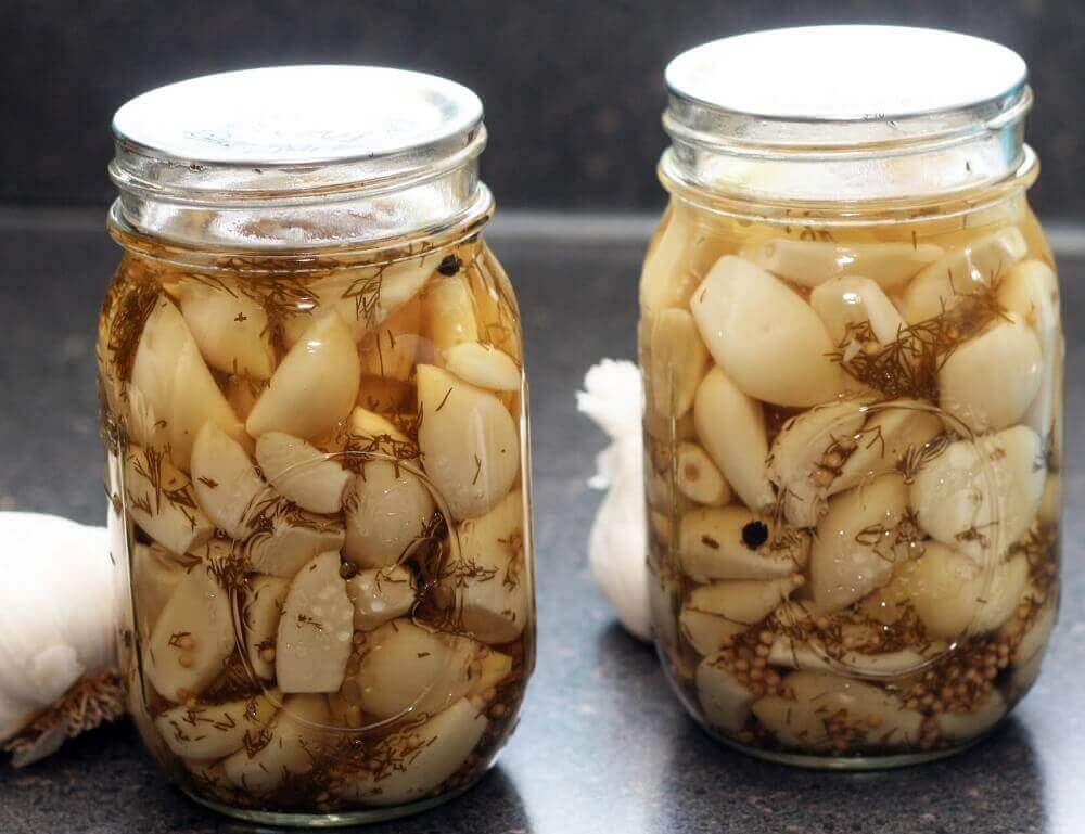 2 kavanoz sarımsak