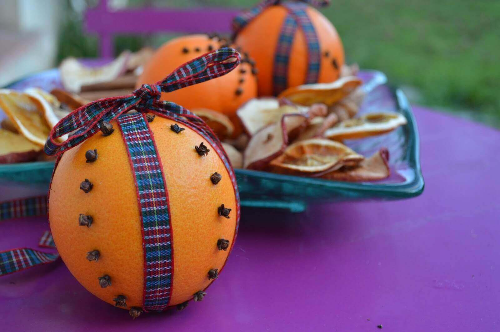 portakal kabuğu ile dekorasyon