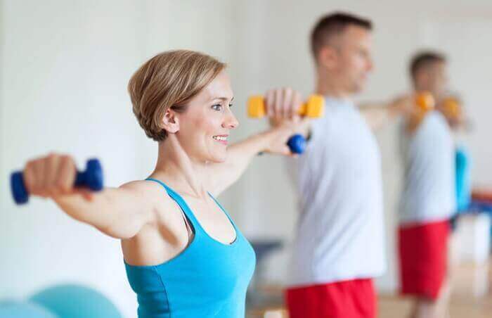 küçük ağırlıklarla egzersiz