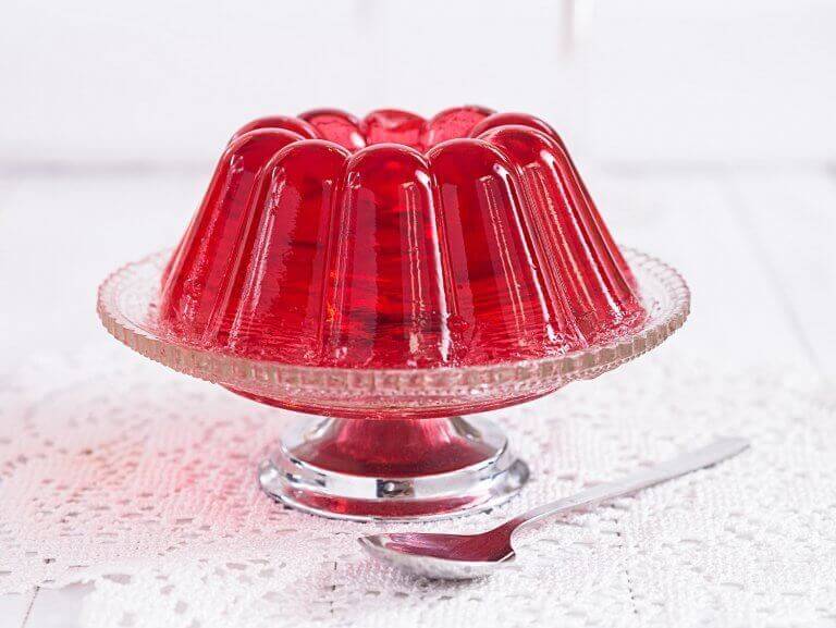 kapta kırmızı jelatin