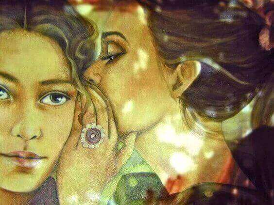 kulağa bir şeyler fısıldamak