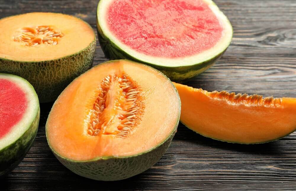 kesilmiş karpuz ve kavun