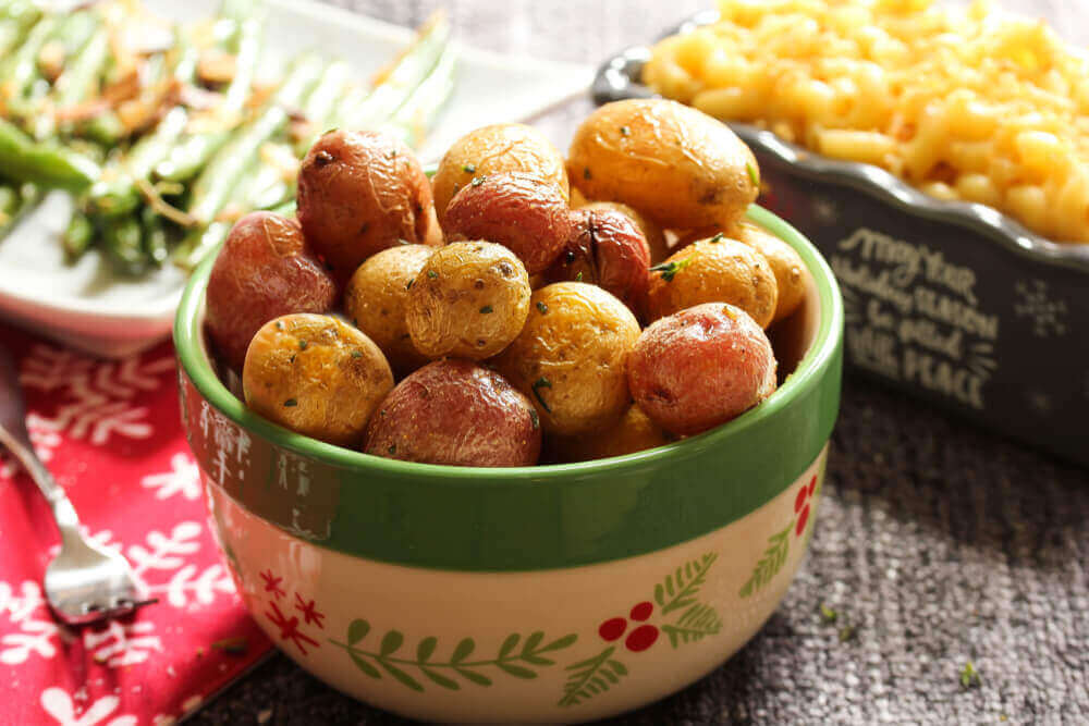 bir kase minik patates