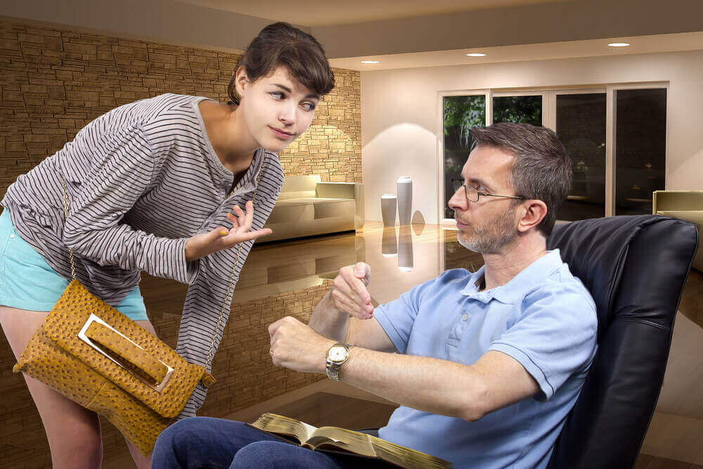 genç ve babası