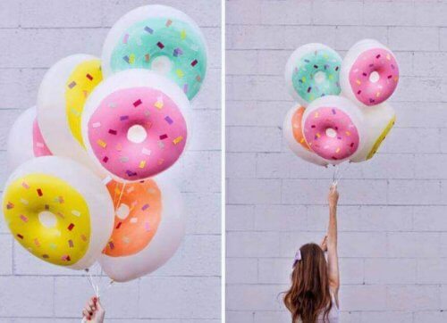 donut şeklinde balonlar