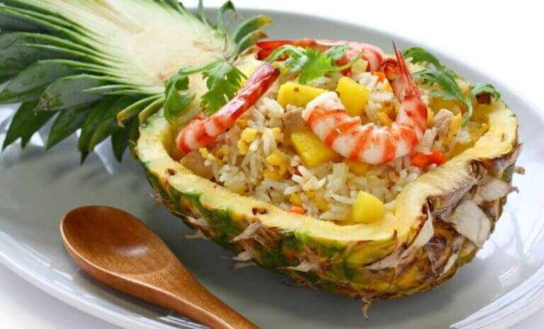 karidesli ananas salatası