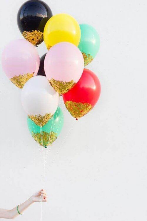 parıltılı balonlar