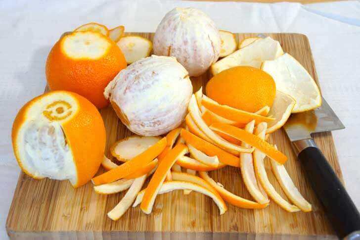 kabukları soyulmuş portakallar