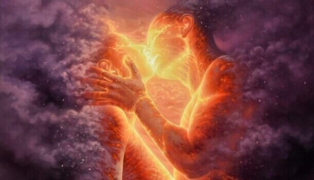 birbirini öpen sevgililer