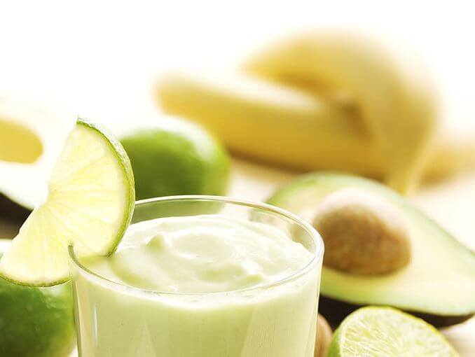 muz, misket limonu ve avokado