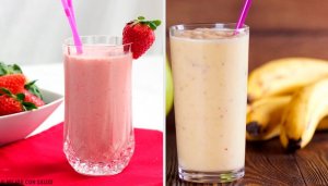 Çilekli ve Muzlu 5 Kahvaltı Smoothiesi
