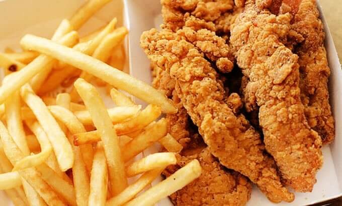 kızartılmış yiyecekler